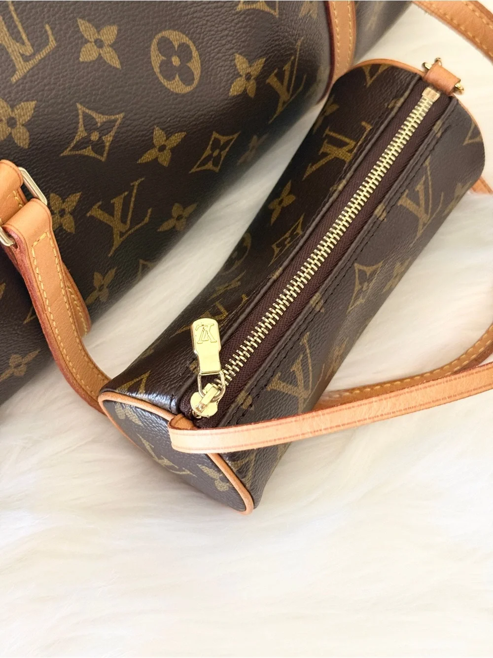 LOUIS VUITTON PAPILLON 30 w/ MINI PAPILLON POCHETTE MADE IN FRANCE 2 BAGS